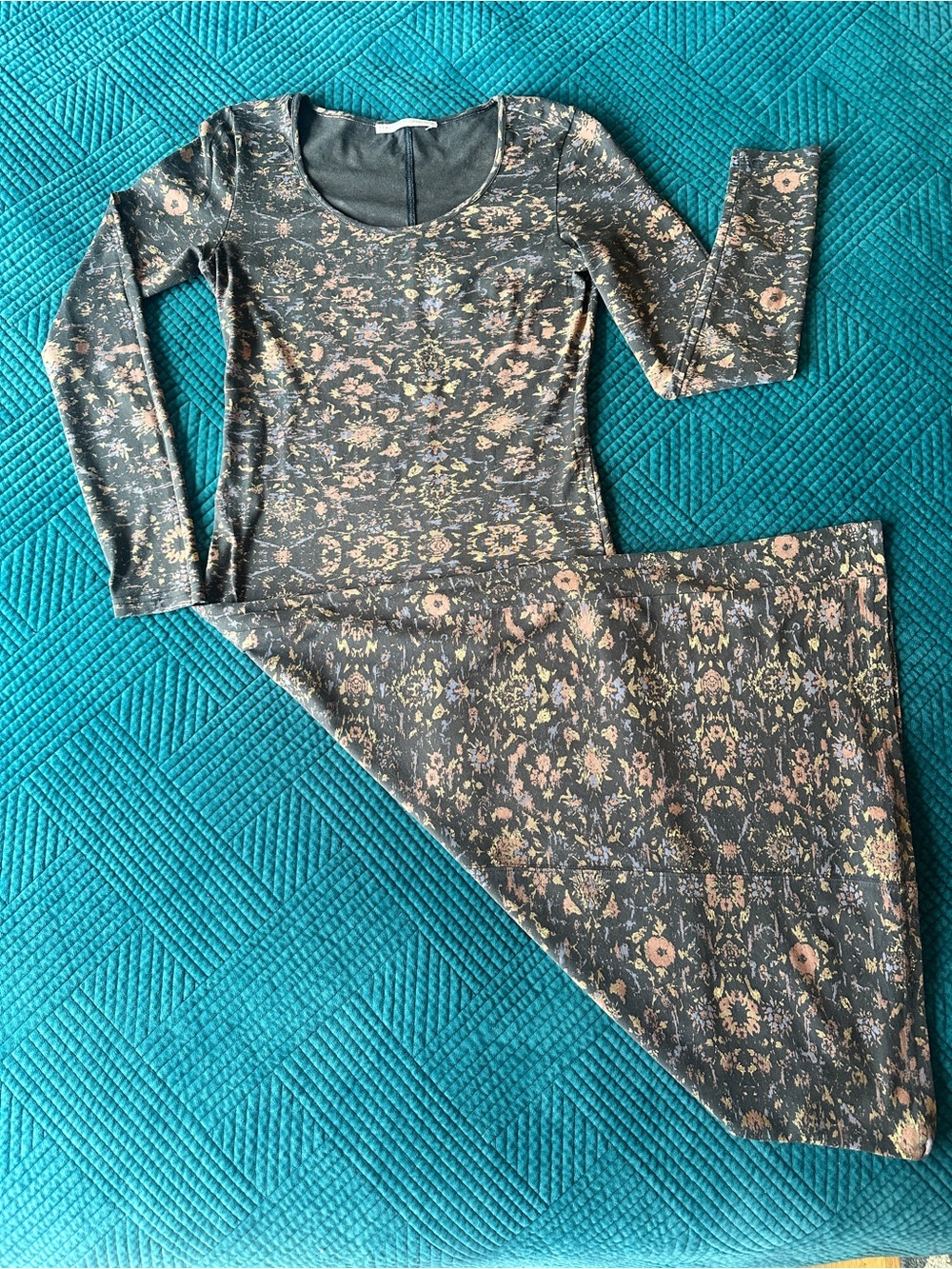 Peruvian Connection Dynasty Floral Long Sleeve Maxi Dress